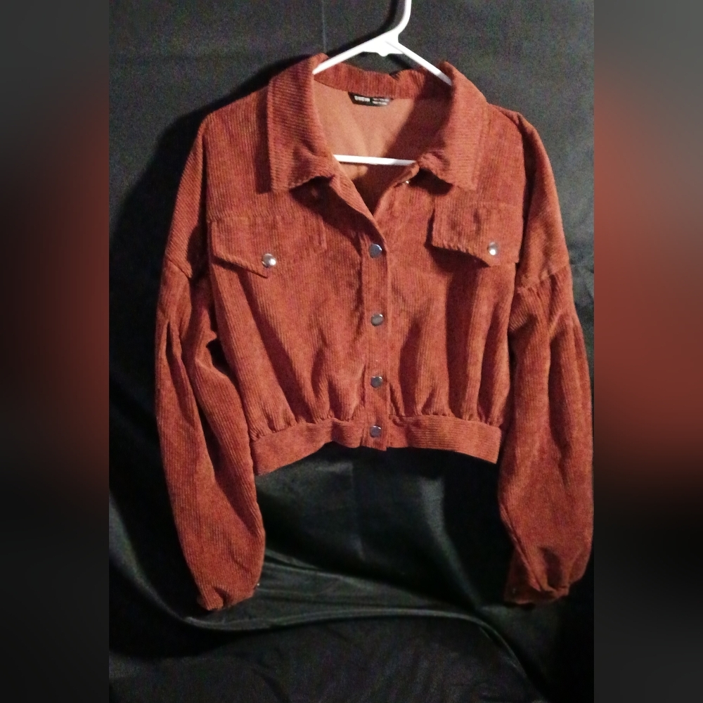 Rust corduroy Jacket sz sm